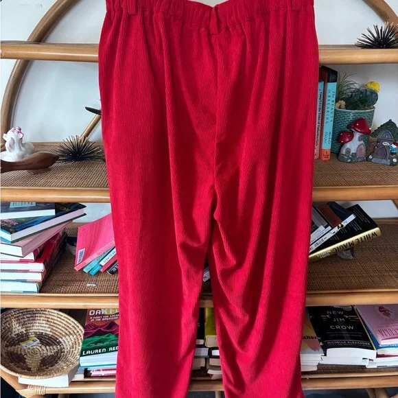 HALARA Red Relaxed Fit Trousers - Picture 3 of 3